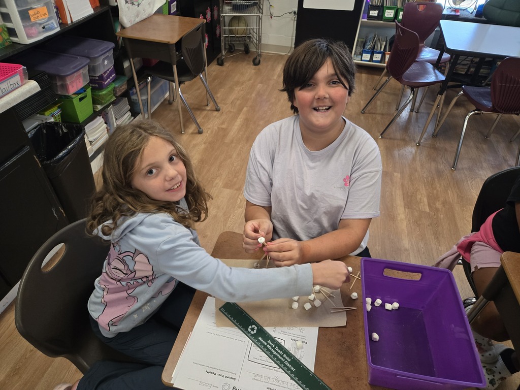 4th grade used the engineer design process to design and test a building to survived an earthquake.  