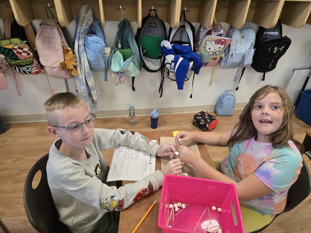 4th grade used the engineer design process to design and test a building to survive an earthquake.  