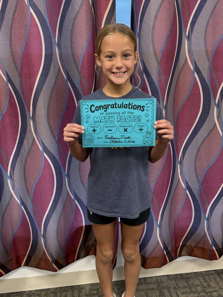 Way to go: Math fact fluency!