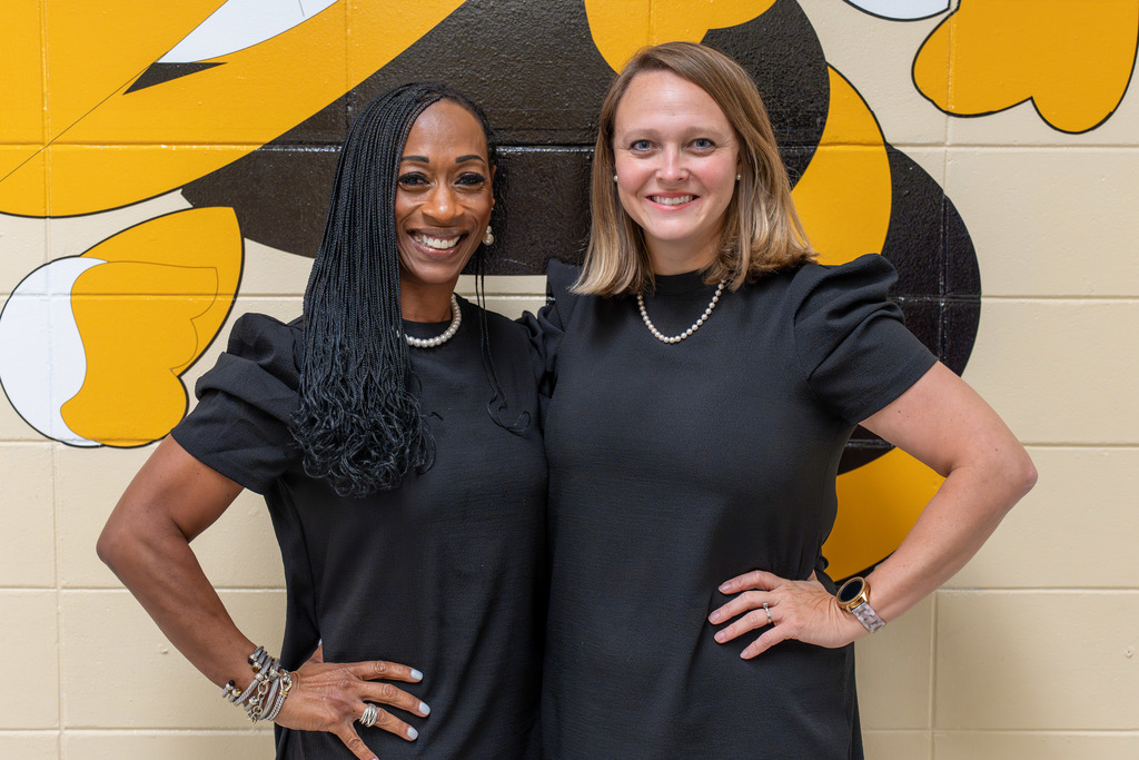 Principals at Vincent Middle/High pose for a photo.