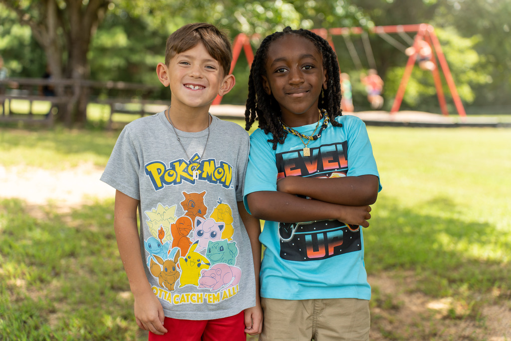 Students on the playground.