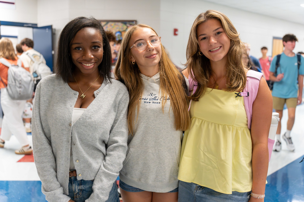 Students pose for a photo.
