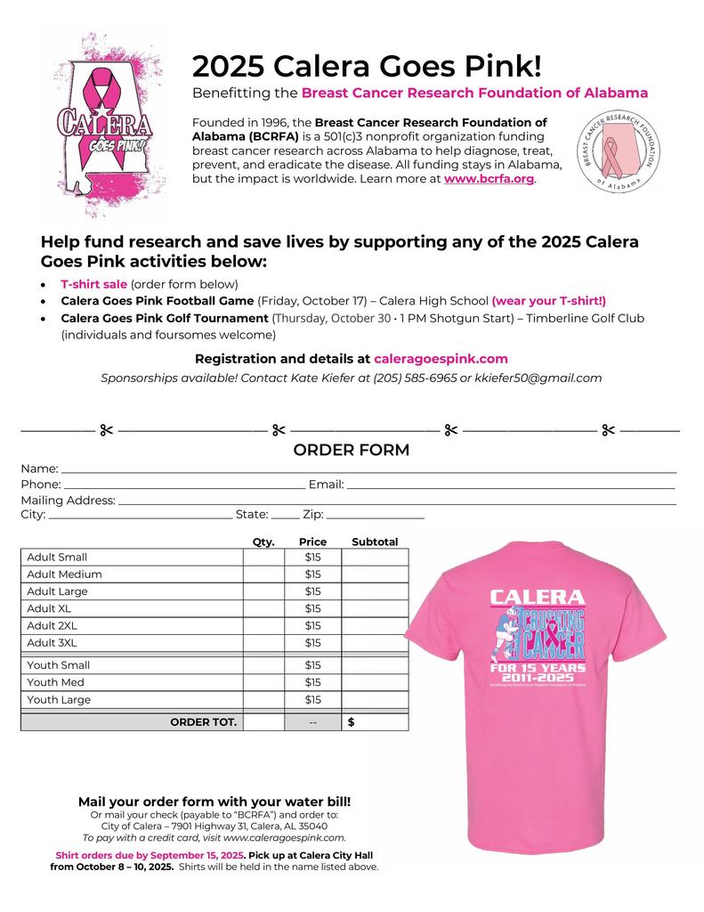 Calera Goes Pink