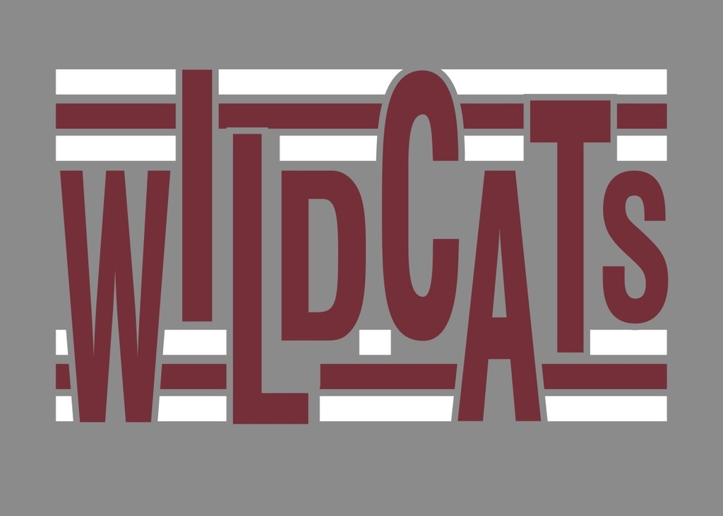 garnet wildcat logo on a gray background