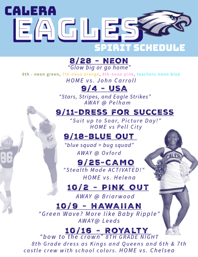 Dress-Up Days Schedule