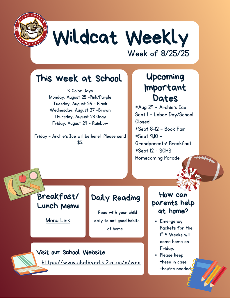 weekly newsletter for elementary school