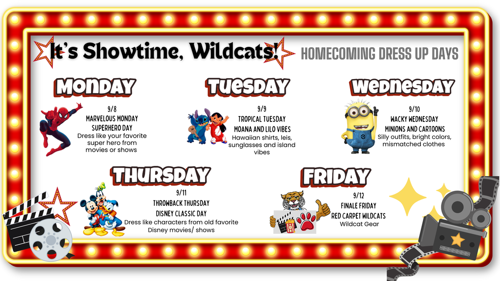 Homecoming dress up days