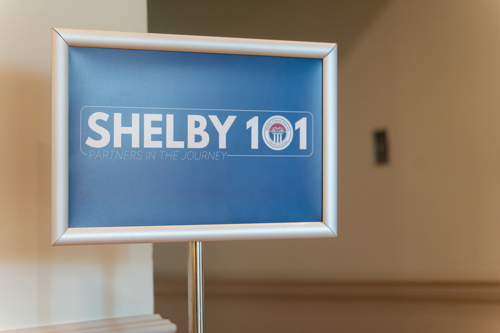 Shelby 101 sign.
