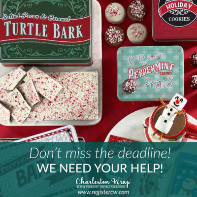 Don't miss the deadline for Charleston wrap!