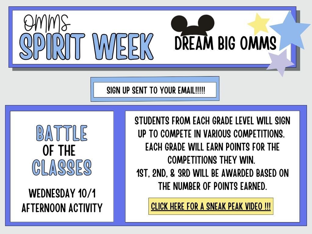 Battle of the Classes on Wednesday