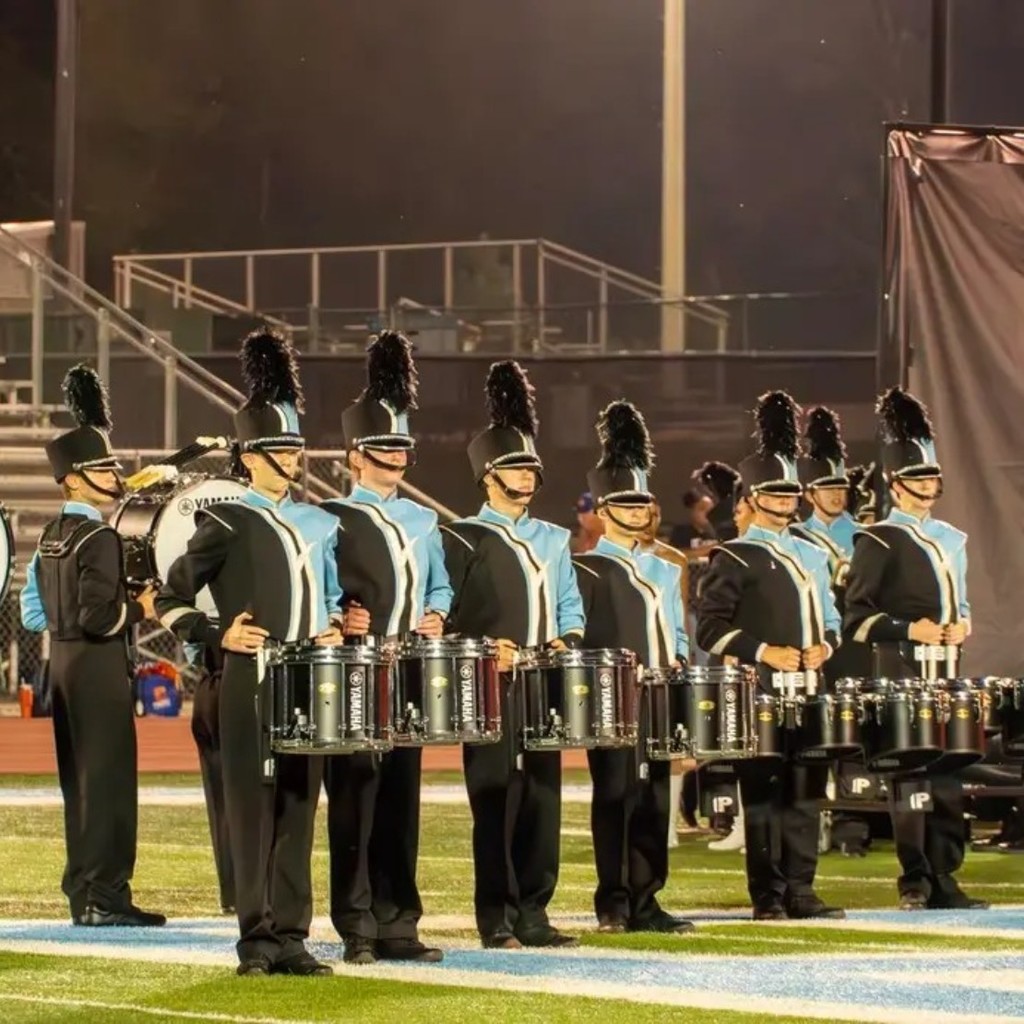 Helena High Drumline on the field