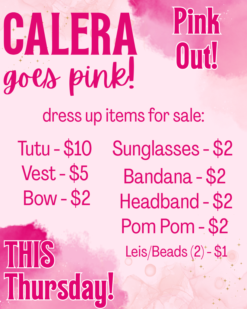 Calera goes pink items for sale