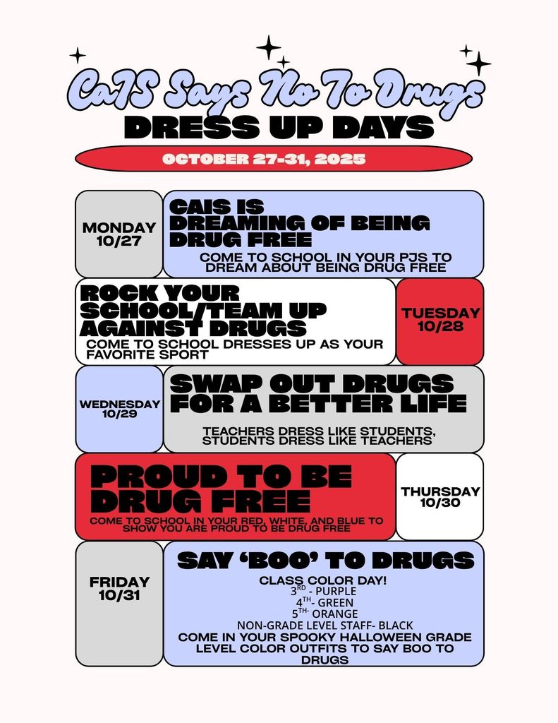 Red Ribbon Week Dress Up Flyer