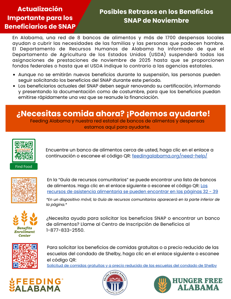 SNAP Benefits Spanish