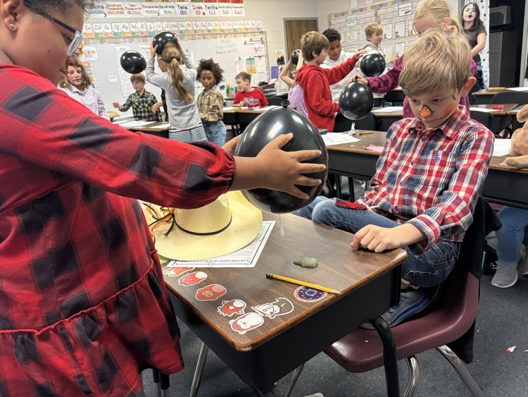 students doing an experiment 