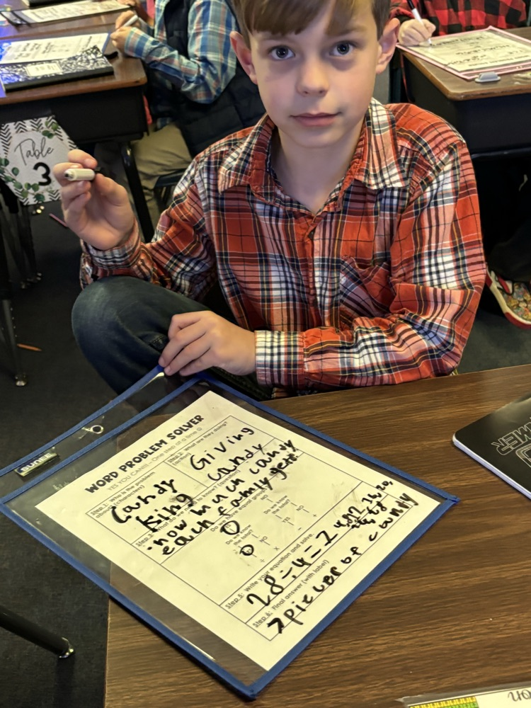 student working on a problem 