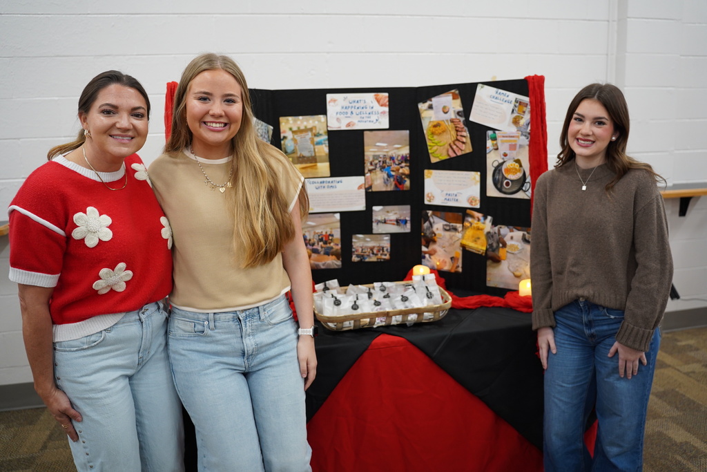 OMHS teacher Rachel Trice with students at Leadership Shelby Education Day 