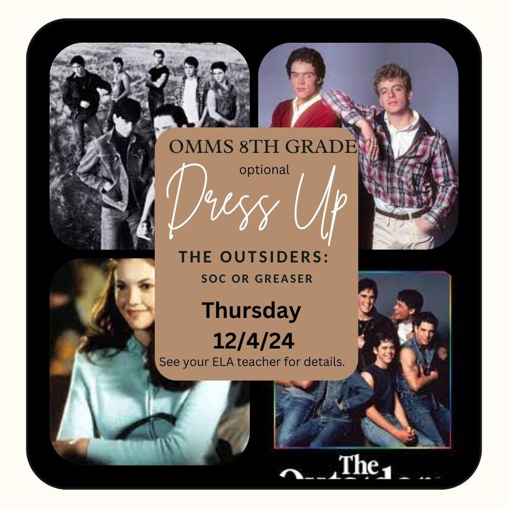 outsiders dress up day