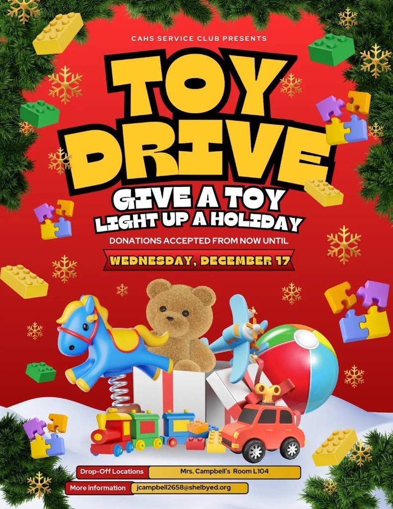 Toy Drive Flyer for Service Club