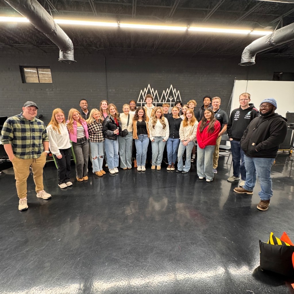 Husky TV students at Seed Creative in Tuscaloosa Alabama