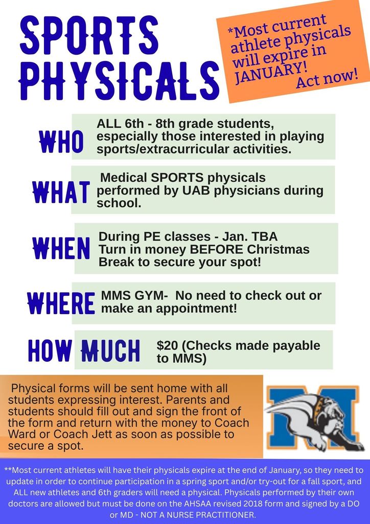 Physical Announcement 25-26