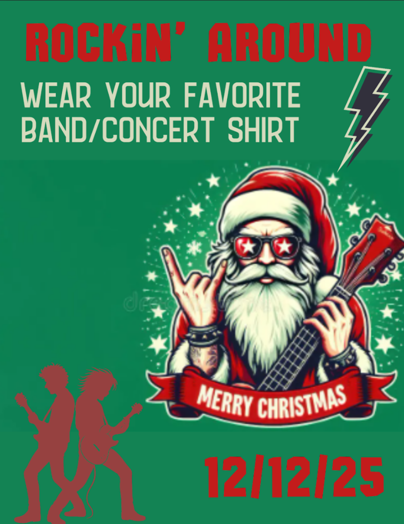 Wear your favorite band or concert shirt tomorrow