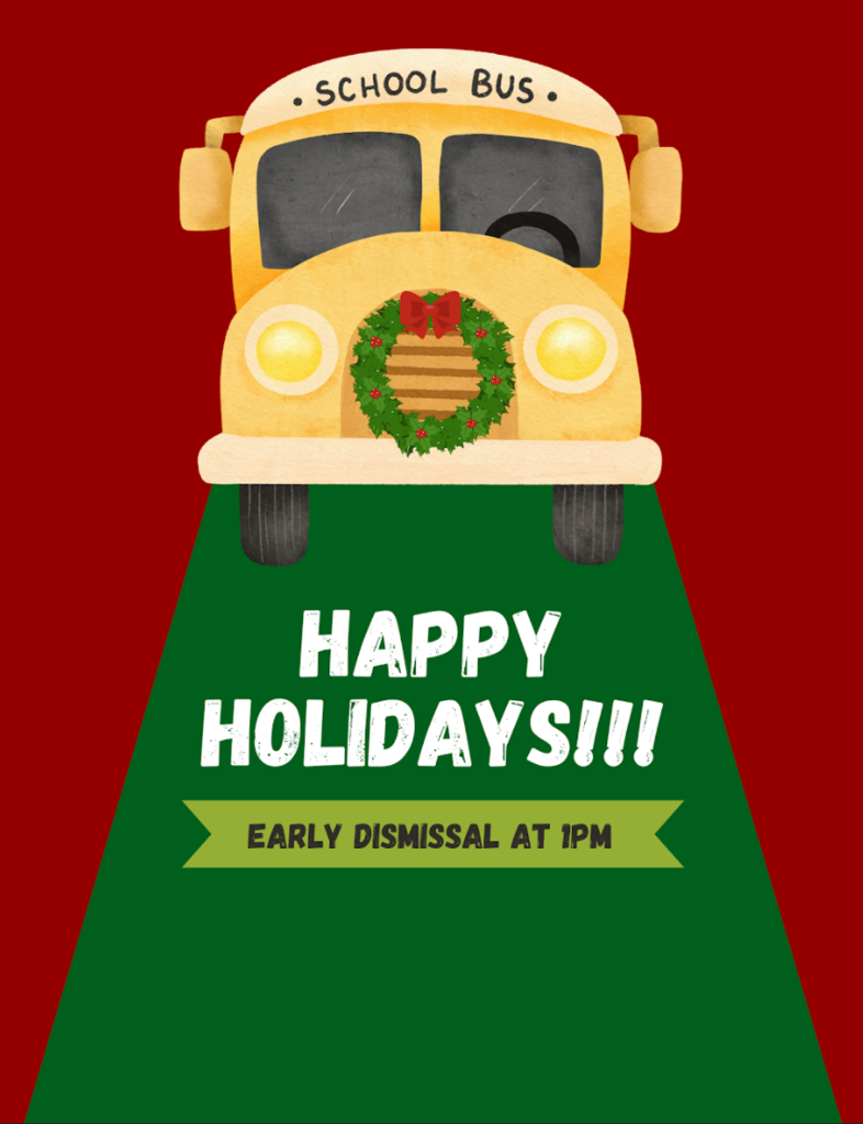 Early Dismissal at 1pm