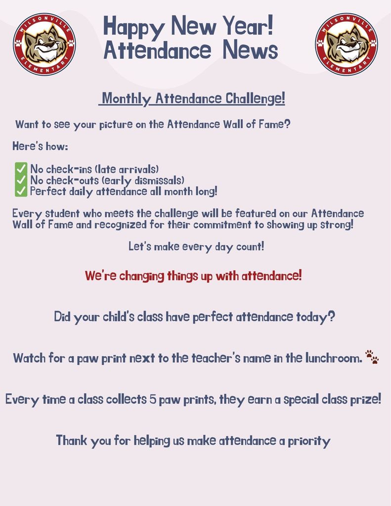 Attendance Newletter