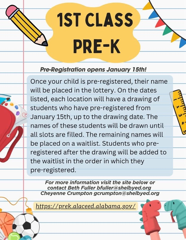 pre-k registration begins January 15th