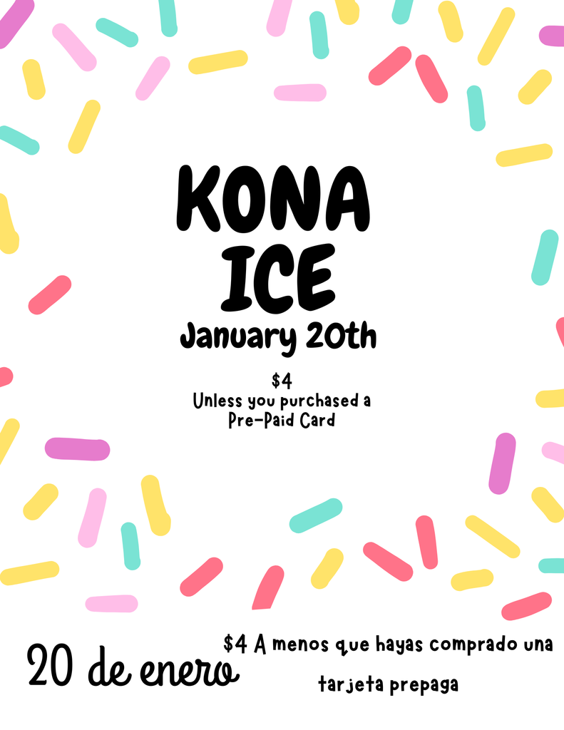 KONA Ice Tomorrow!