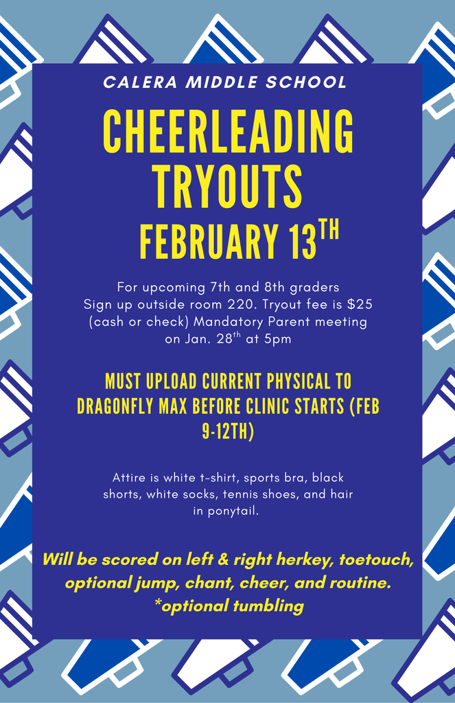 CaMS Cheer Tryout Information