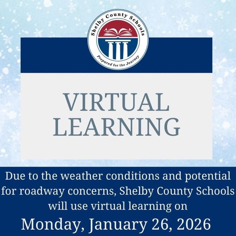 Virtual Learning day tomorrow, January 26th