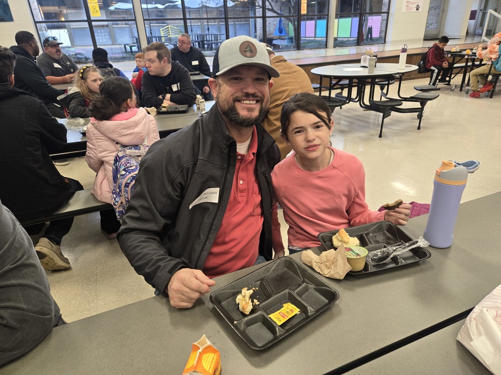 dad's and students at breakfast