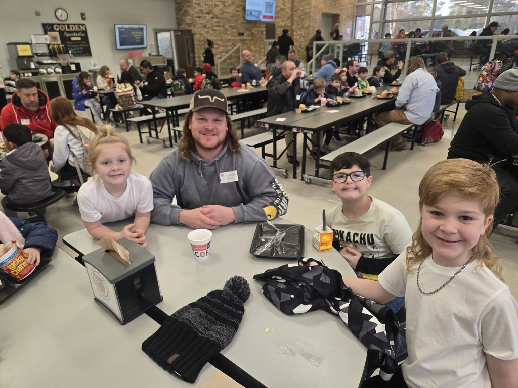 dad's and students at breakfast