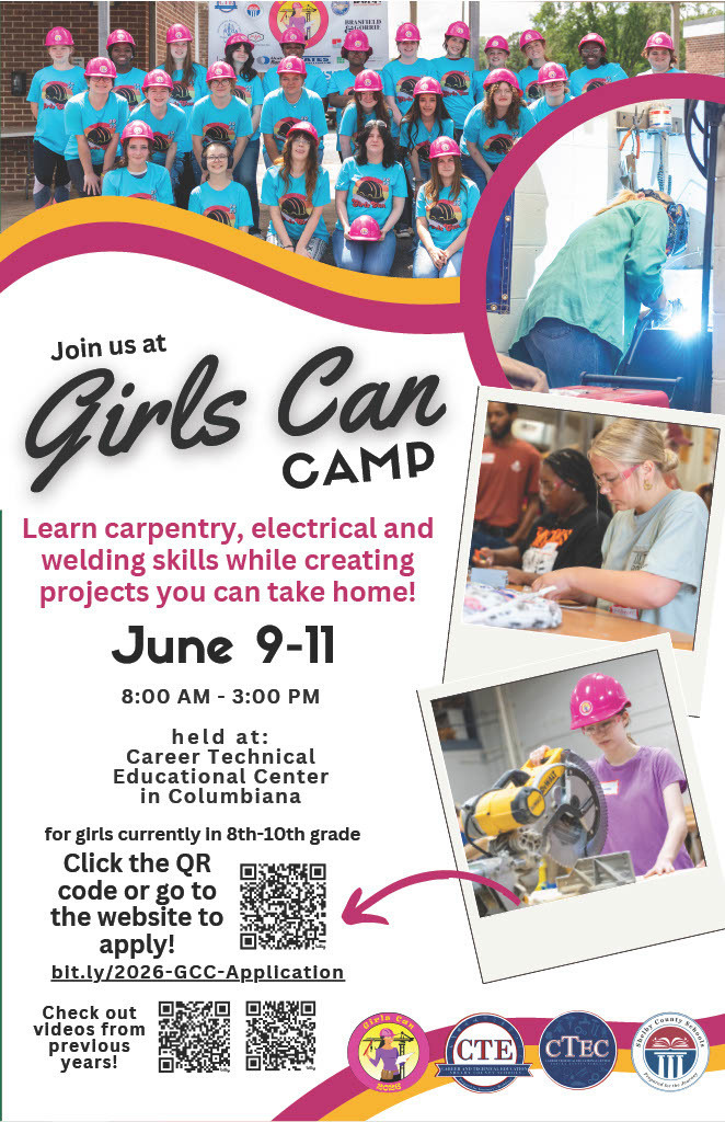 Girls Can Camp Flyer