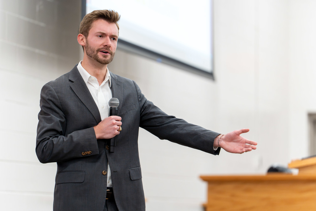 Guest speaker of today's Showcase of Schools.