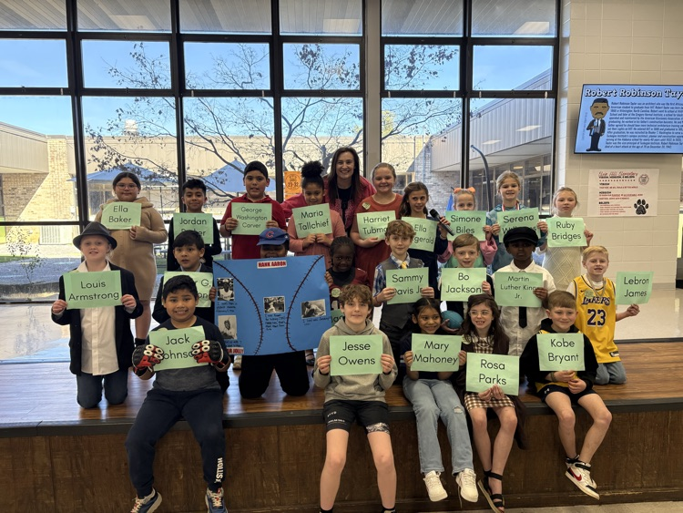 black history living wax museum—students dressed as notable African Americans