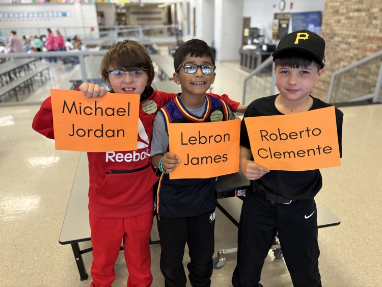 black history living wax museum—students dressed as notable African Americans