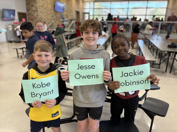 black history living wax museum—students dressed as notable African Americans