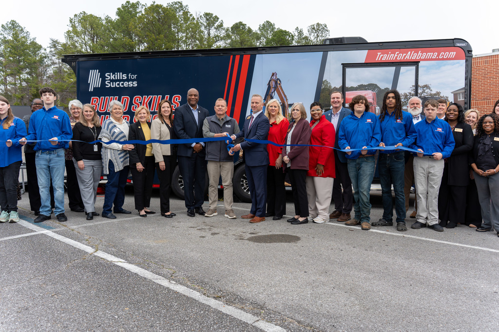 The ribbon cutting at the ceremony.