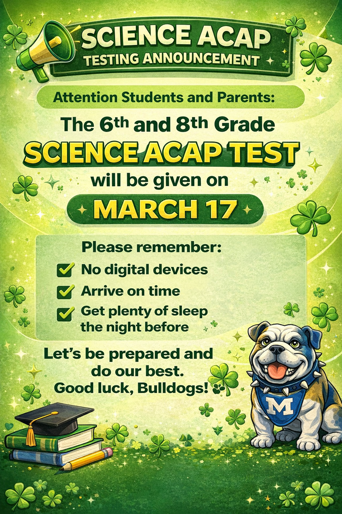 Science ACAP will be given on March 17, 2026.
