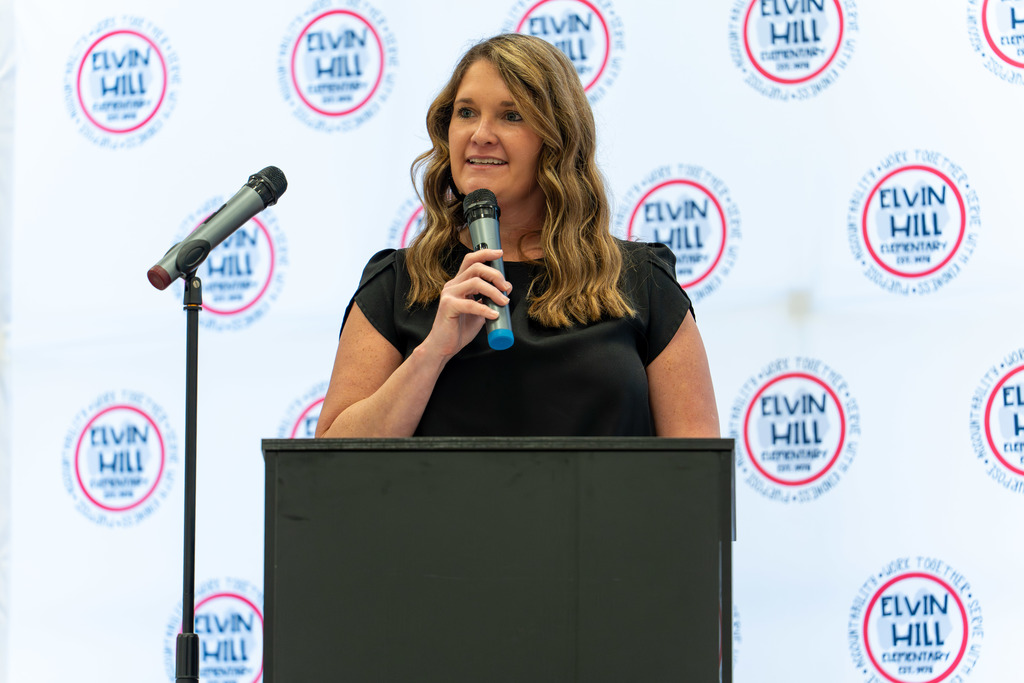 Ms. Brasher addresses attendees.