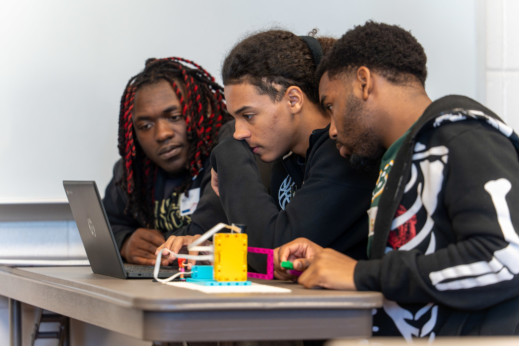 Students participate in Byte of Code.