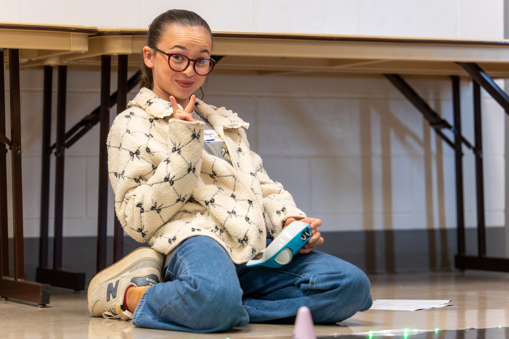 Students participate in Byte of Code.