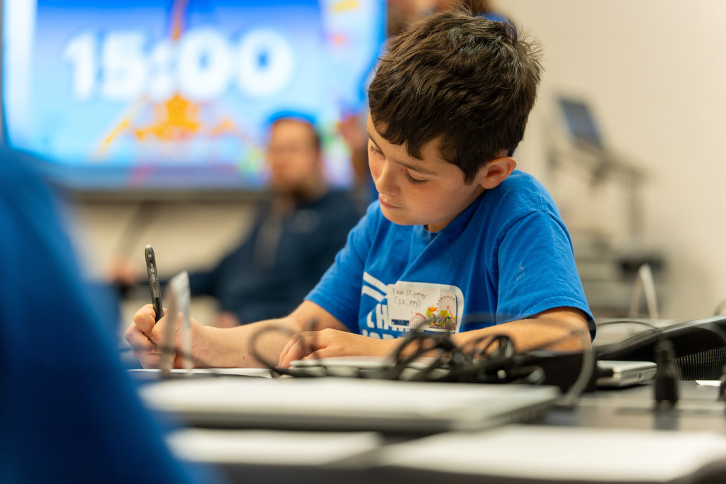 Students participate in Byte of Code.