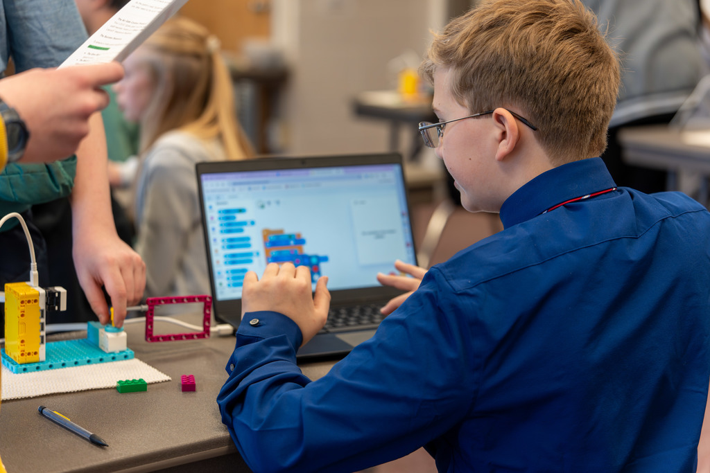 Students participate in Byte of Code.