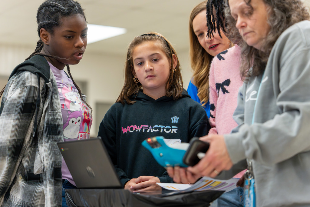 Students participate in Byte of Code.