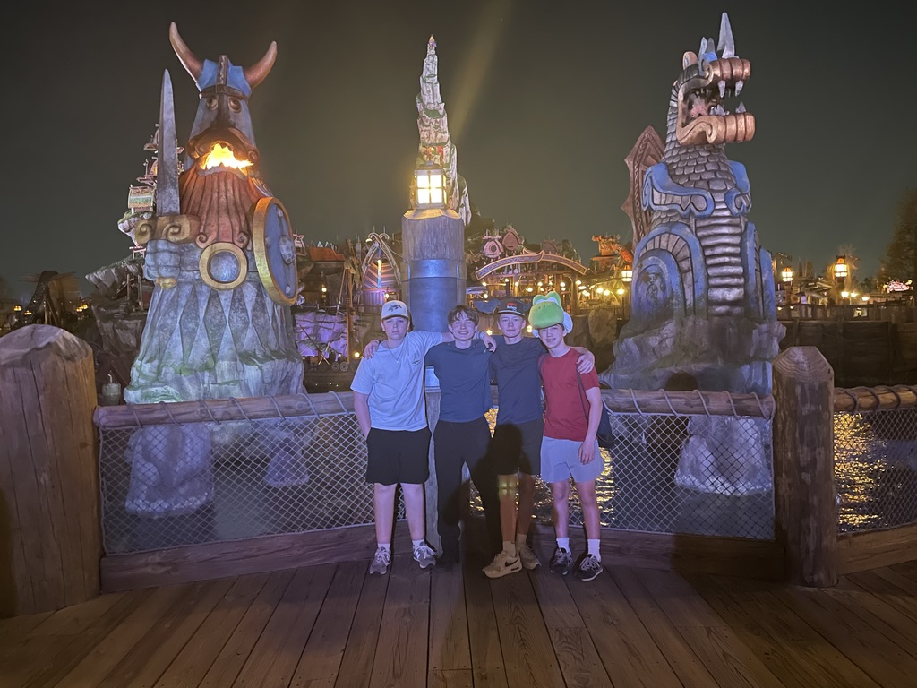 Students at Universal studios