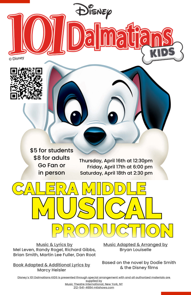 101 Dalmatians Kids Production flyer