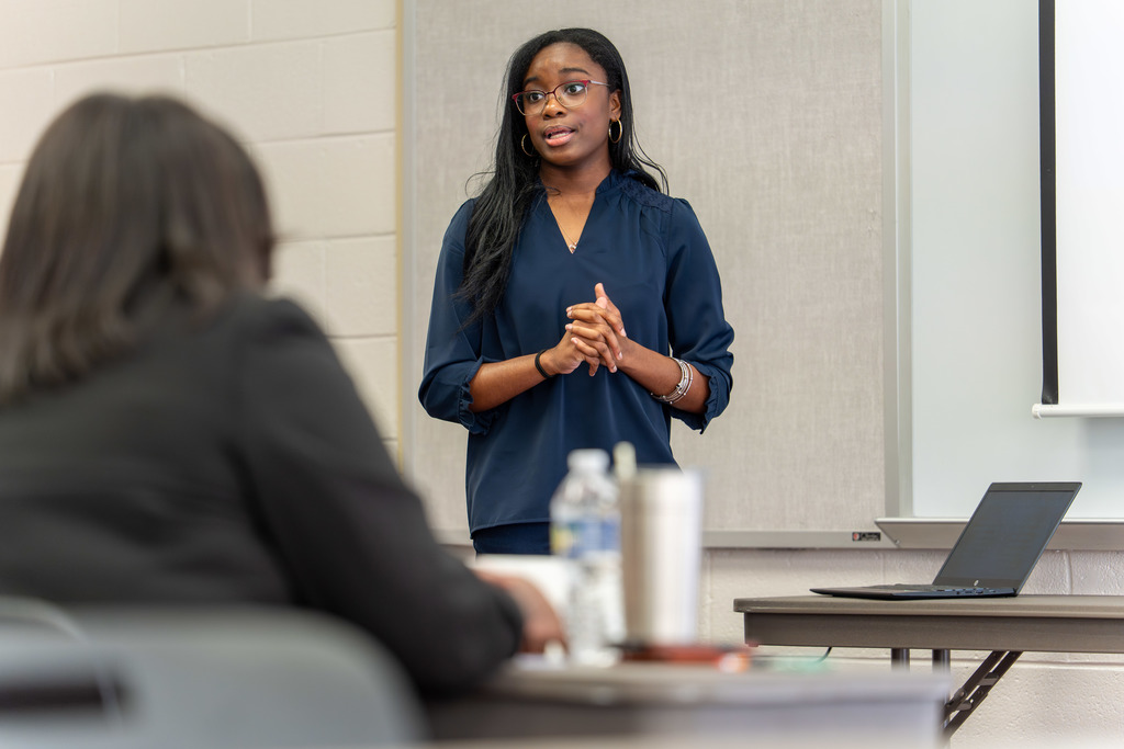 Students present at the competition.